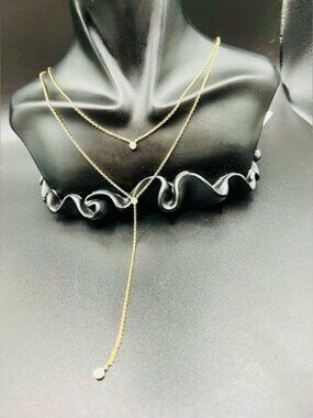 Jules Smith Gold Charm Necklace with Crystal Accents